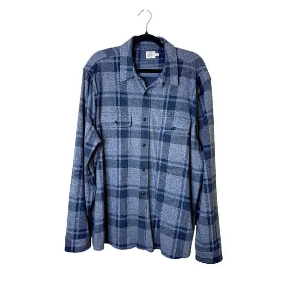 Faherty Legend Flannel Shirt Men’s XXL Gray Seas Plaid Soft Stretch Button Up - Picture 2 of 7